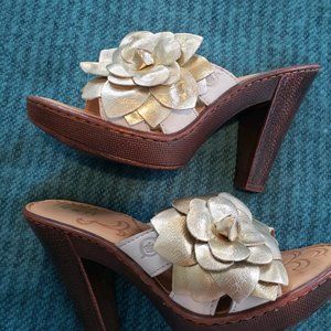 Born leather platform sandals